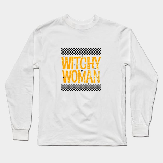 Witchy Woman Long Sleeve T-Shirt by theplaidplatypusco